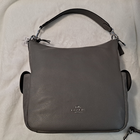 Coach Bags Coach Pennie Shoulder Bag Crossbody Gray Suede And